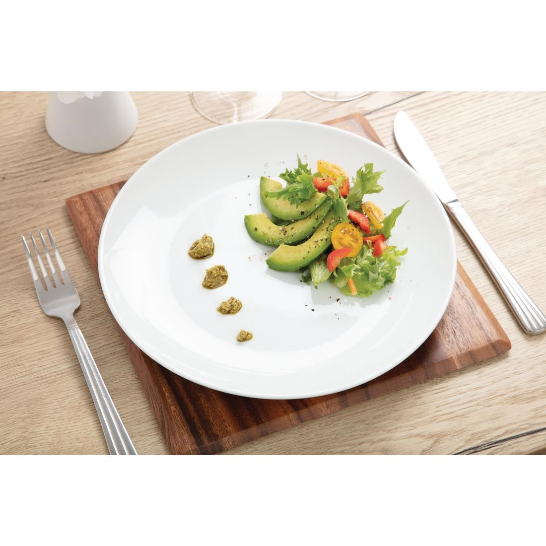 Olympia Whiteware Coupe Plate - 250mm (12 Pack) (250(Ø)mm / 10" | Pack quantity 12) • PAS-U079