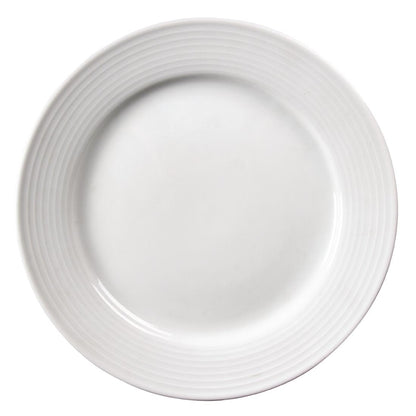 Olympia Linear Wide Rimmed Plates 250mm (12 Pack) • PAS-U091
