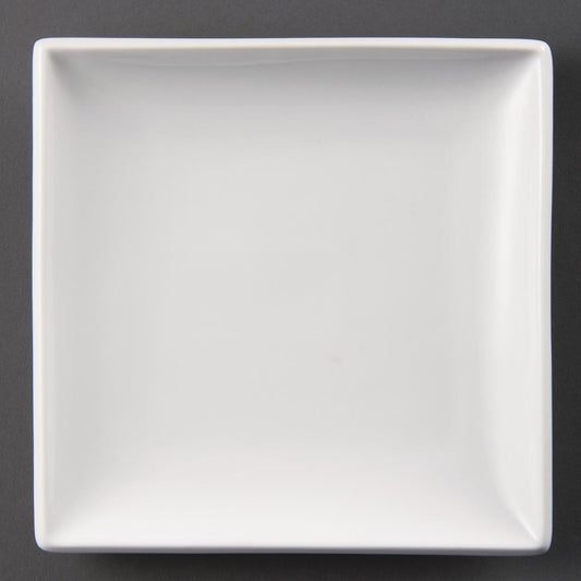Olympia Whiteware Square Plate - 180mm (12 Pack) (180mm. Pack quantity 12) • PAS-U154