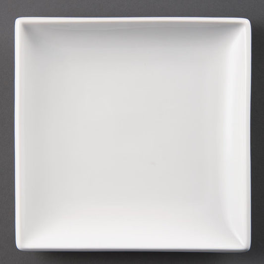 Olympia Whiteware Square Plate - 240mm (12 Pack) (240mm. Pack quantity 12) • PAS-U155