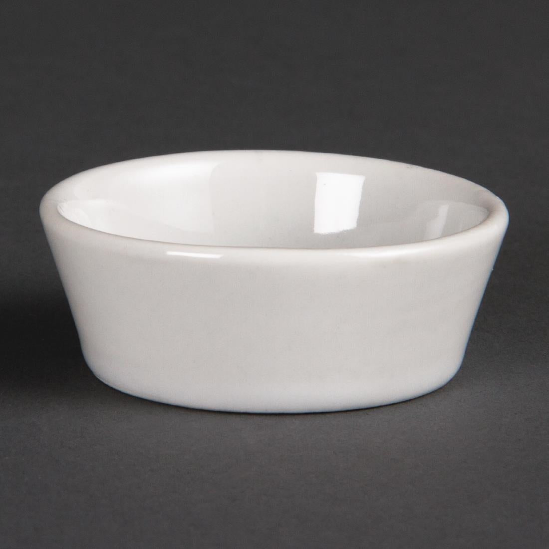 Olympia Whiteware Sloping Edge Bowls 50mm (12 Pack) (Pack of 12) • PAS-U161