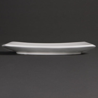 Olympia Whiteware Rounded Square Plate - 240mm (12 Pack) (Size: 240mm. Pack Quantity: 12) • PAS-U170
