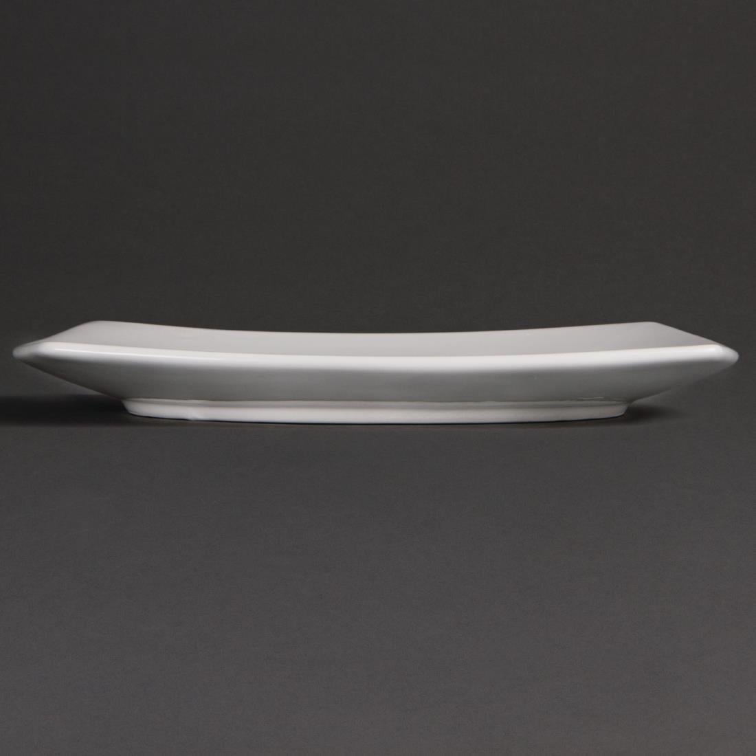 Olympia Whiteware Rounded Square Plate - 240mm (Box 12) • PAS-U170