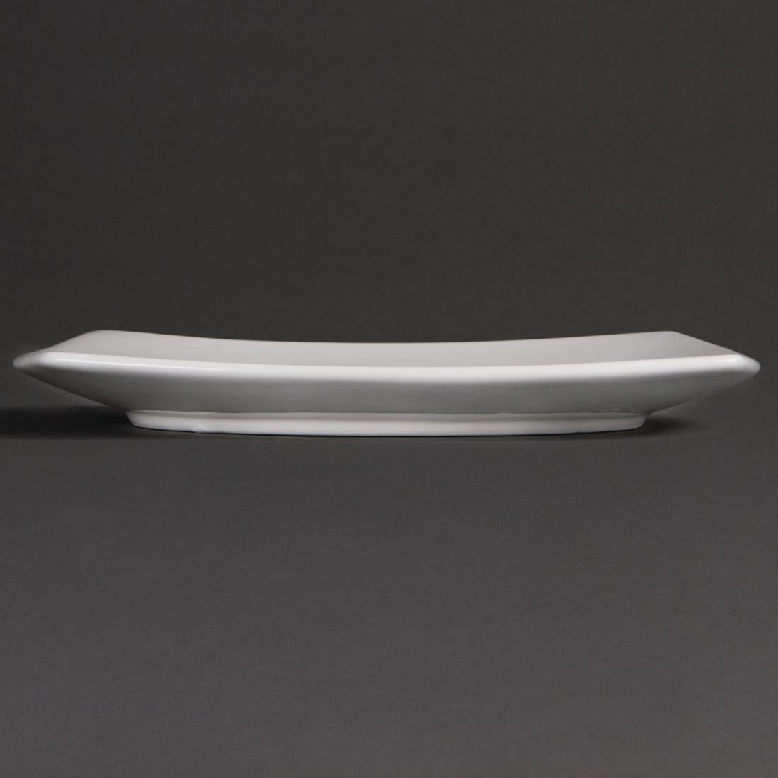 Olympia Whiteware Rounded Square Plates 240mm (12 Pack) (Pack of 12) • PAS-U170