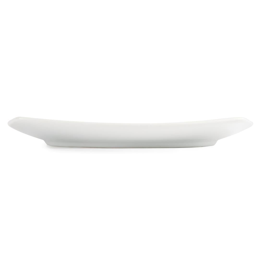 Olympia Whiteware Rounded Square Plate - 240mm (12 Pack) (Size: 240mm. Pack Quantity: 12) • PAS-U170