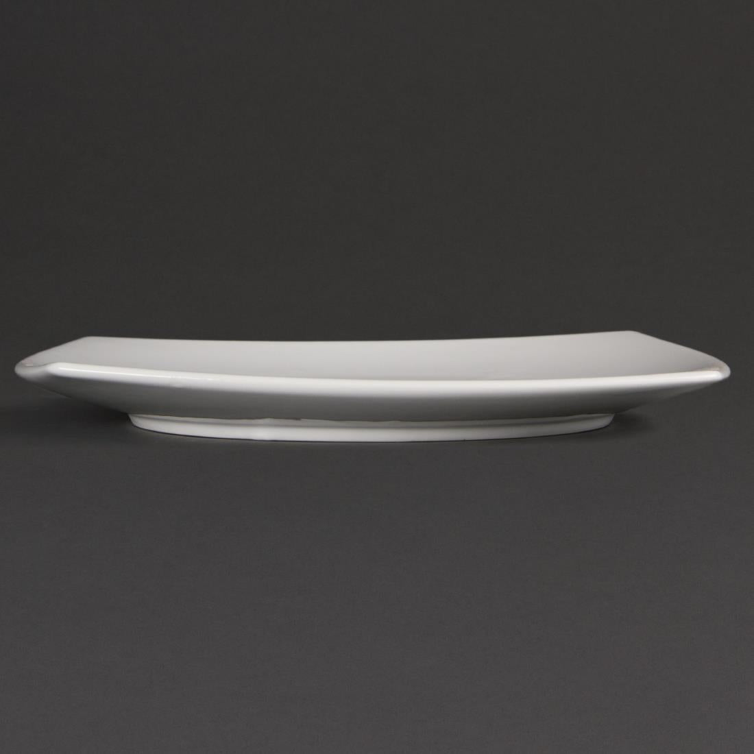 Olympia Whiteware Rounded Square Plates 305mm (6 Pack) (305mm. Pack quantity 6) • PAS-U172