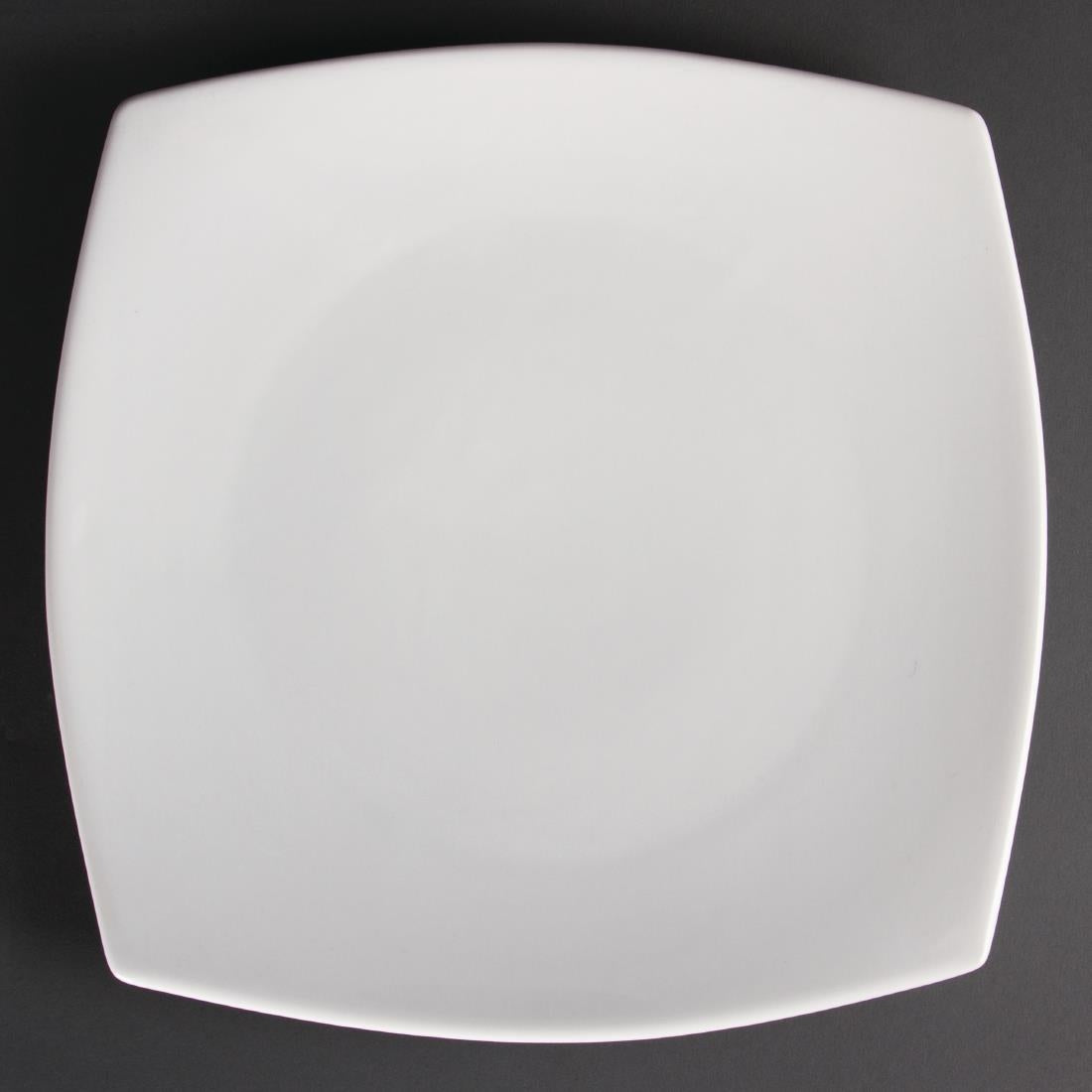 Olympia Whiteware Rounded Square Plates 305mm (6 Pack) (305mm. Pack quantity 6) • PAS-U172