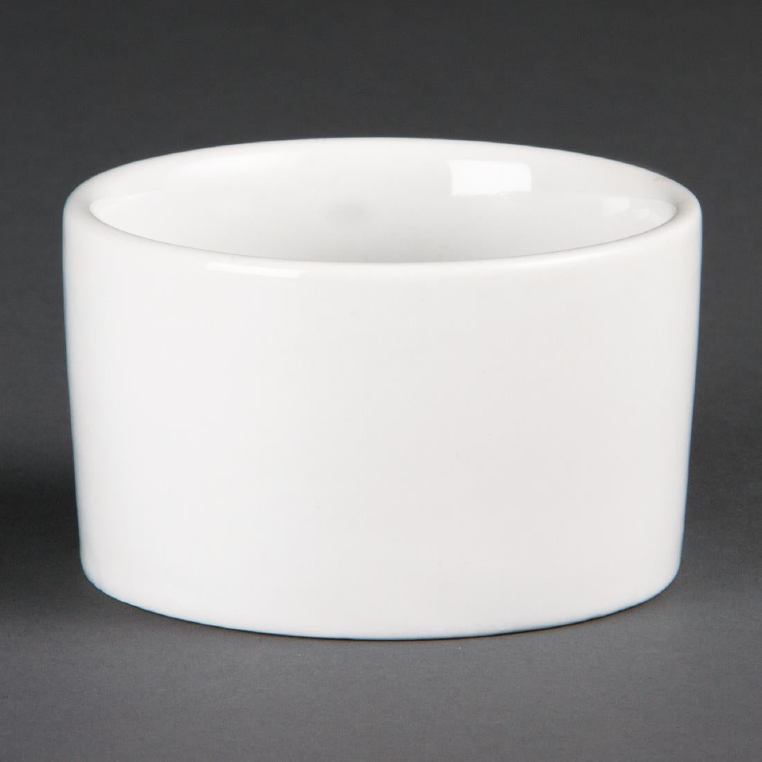 Olympia Whiteware Contemporary Ramekin - 185ml 6.25fl oz (12 Pack) (90(Ø)mm / 3.5" | Pack quantity 12) • PAS-U176