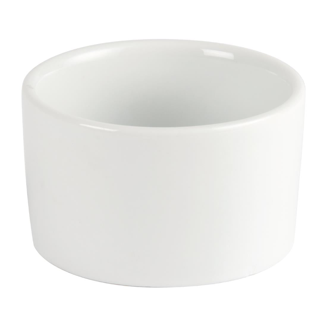 Olympia Whiteware Contemporary Ramekin - 185ml 6.25fl oz (12 Pack) (90(Ø)mm / 3.5" | Pack quantity 12) • PAS-U176