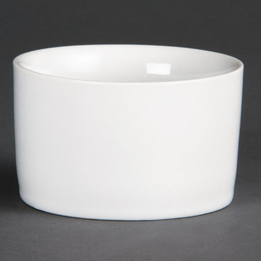 Olympia Whiteware Contemporary Ramekin - 140ml 4.75fl oz (12 Pack) (80(Ø)mm / 3" | Pack quantity 12) • PAS-U177
