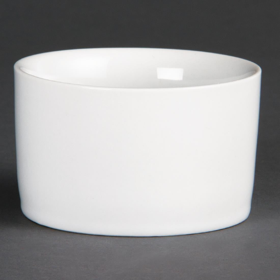 Olympia Whiteware Contemporary Ramekins 80mm (12 Pack) (Pack of 12) • PAS-U177