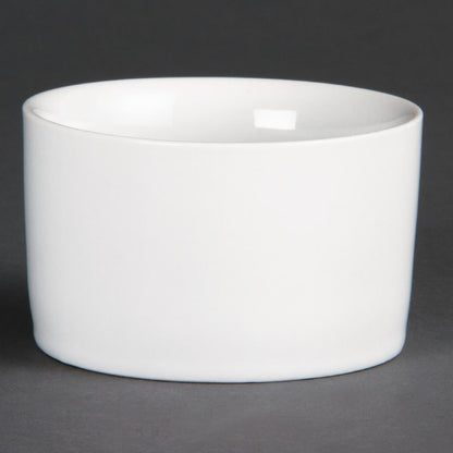 Olympia Whiteware Contemporary Ramekins 80mm (12 Pack) (Pack of 12) • PAS-U177