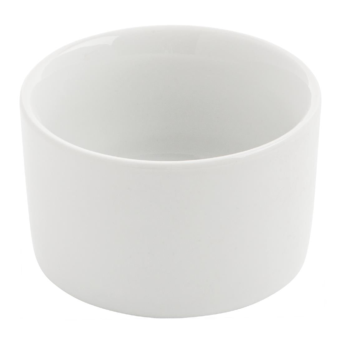Olympia Whiteware Contemporary Ramekins 80mm (12 Pack) (Pack of 12) • PAS-U177