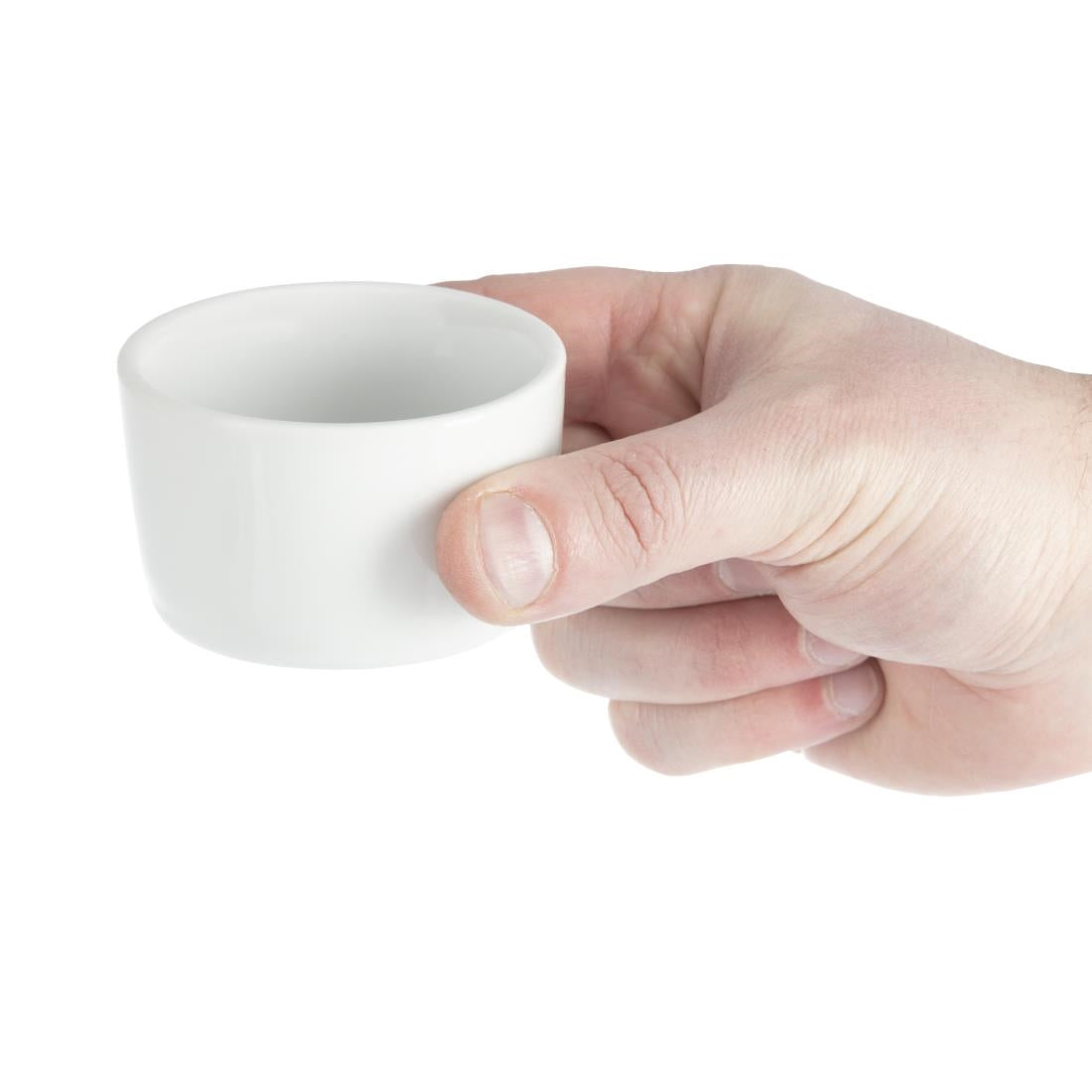 Olympia Whiteware Contemporary Ramekins 70mm (12 Pack) (Pack of 12) • PAS-U195