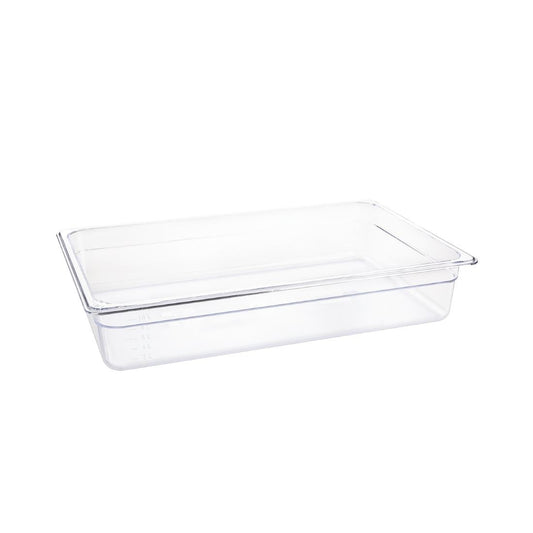 Vogue Clear Polycarbonate 1/1 Gastronorm Pan • PAS-U225