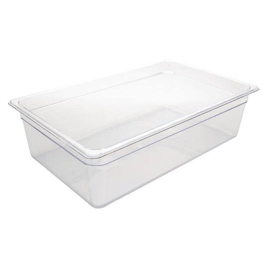 Vogue Clear Polycarbonate 1/1 Gastronorm Pan • PAS-U226