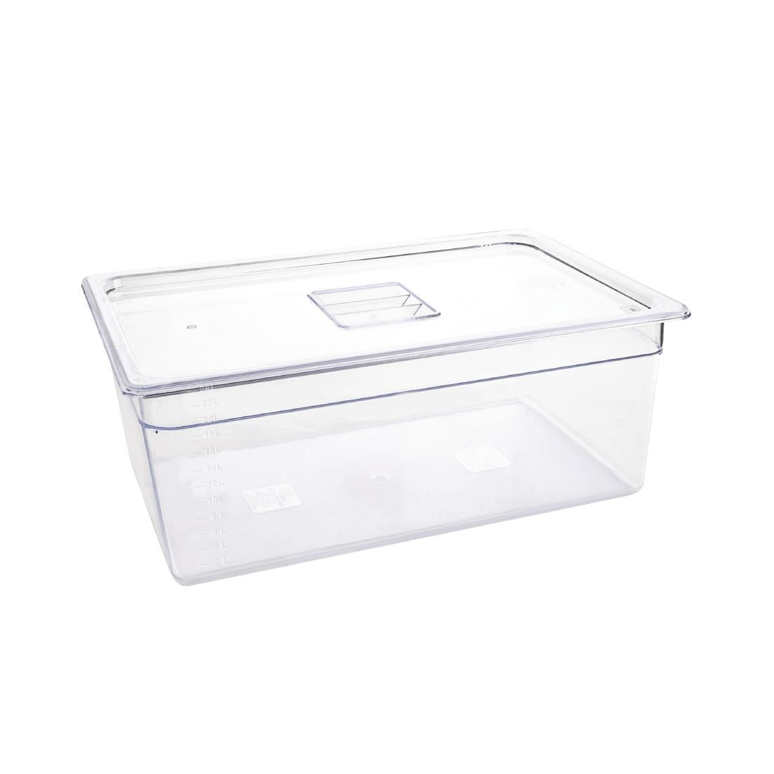 Vogue Clear Polycarbonate 1/1 Gastronorm Pan • PAS-U227