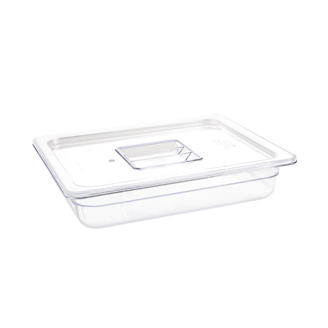 Vogue Clear Polycarbonate 1/2 Gastronorm Pan • PAS-U228