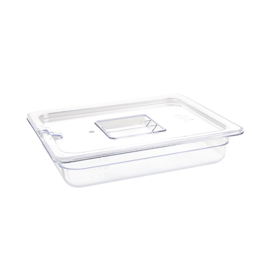 Vogue Clear Polycarbonate 1/2 Gastronorm Pan • PAS-U228