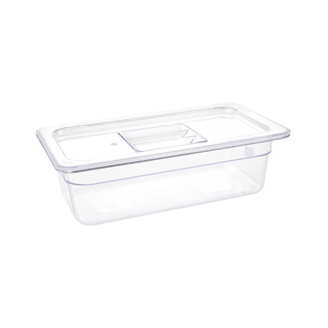 Vogue Clear Polycarbonate 1/3 Gastronorm Pan • PAS-U233