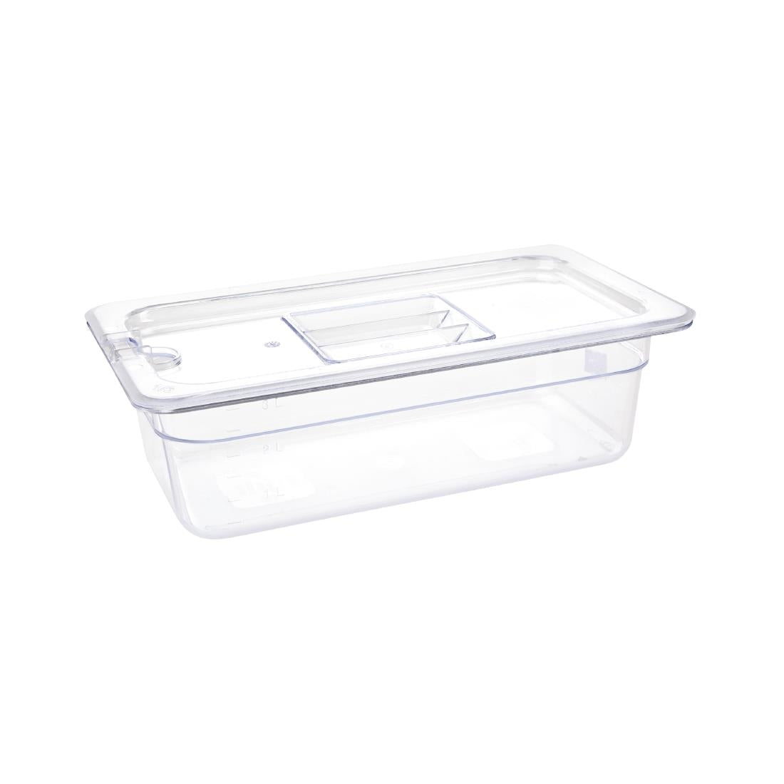Vogue Clear Polycarbonate 1/3 Gastronorm Pan • PAS-U233