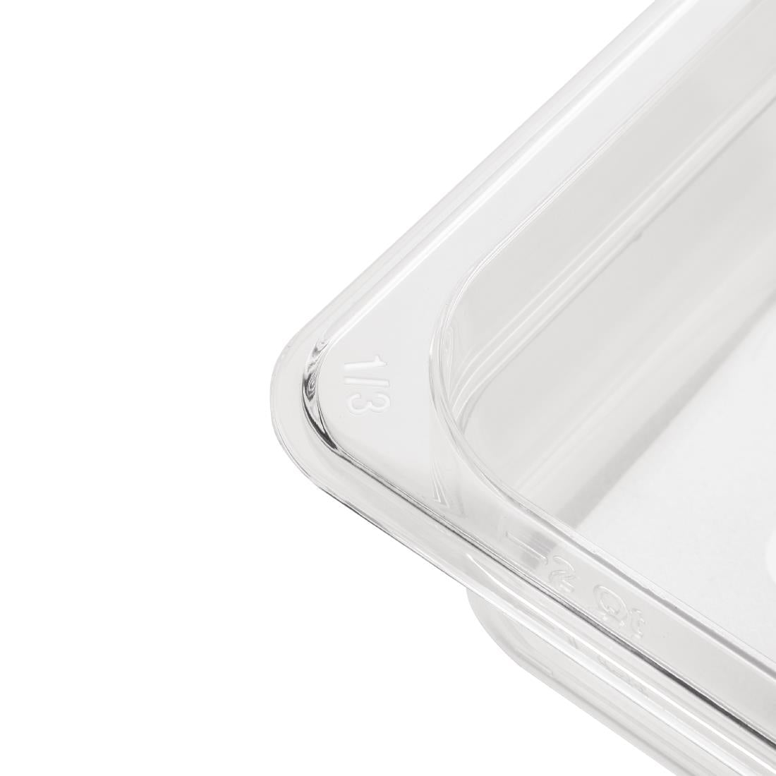 Vogue Clear Polycarbonate 1/3 Gastronorm Pan • PAS-U234