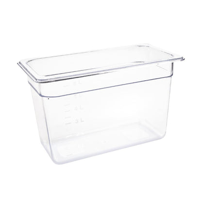 Vogue Clear Polycarbonate 1/3 Gastronorm Pan • PAS-U235