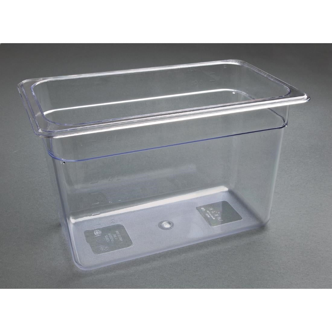 Vogue Clear Polycarbonate 1/3 Gastronorm Pan • PAS-U235