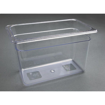 Vogue Clear Polycarbonate 1/3 Gastronorm Pan • PAS-U235