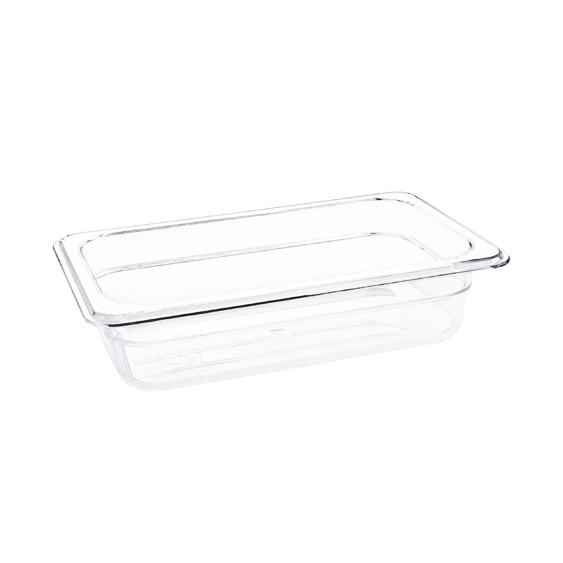Vogue Clear Polycarbonate 1/4 Gastronorm Pan • PAS-U236