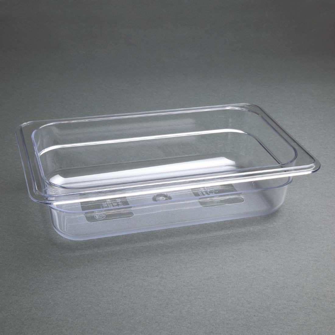Vogue Clear Polycarbonate 1/4 Gastronorm Pan • PAS-U236