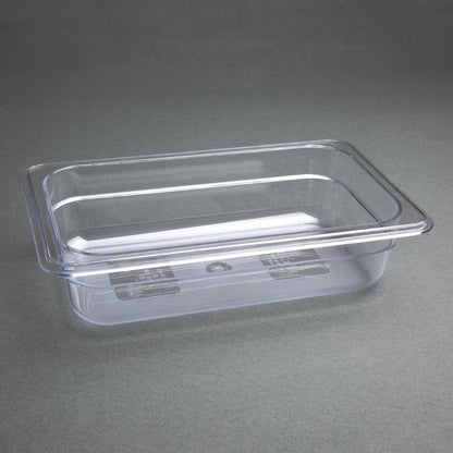 Vogue Clear Polycarbonate 1/4 Gastronorm Pan • PAS-U236