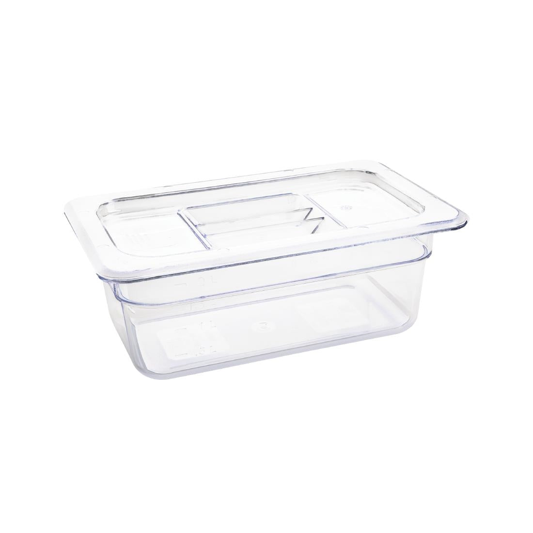 Vogue Clear Polycarbonate 1/4 Gastronorm Pan • PAS-U237