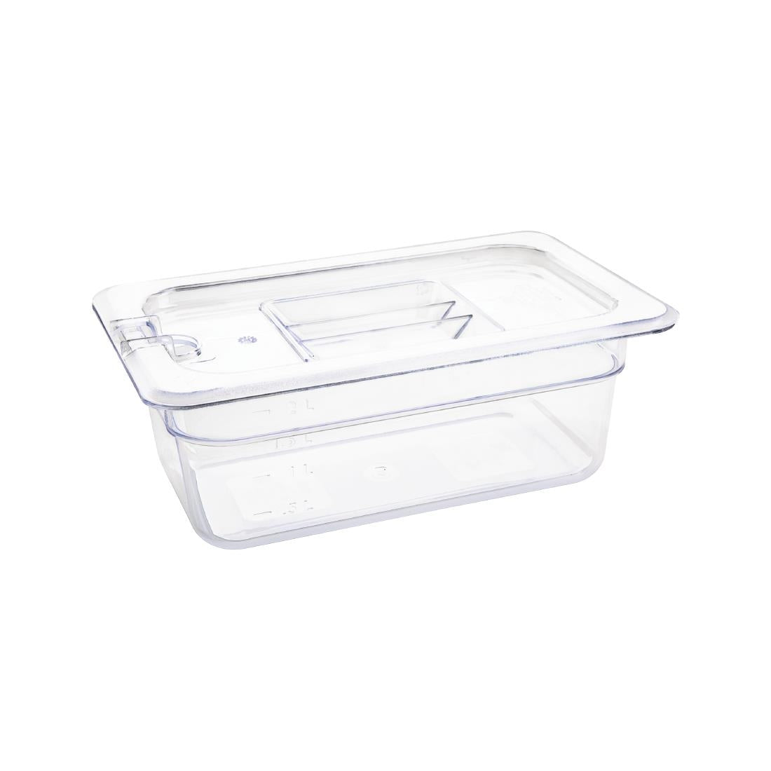 Vogue Clear Polycarbonate 1/4 Gastronorm Pan • PAS-U237
