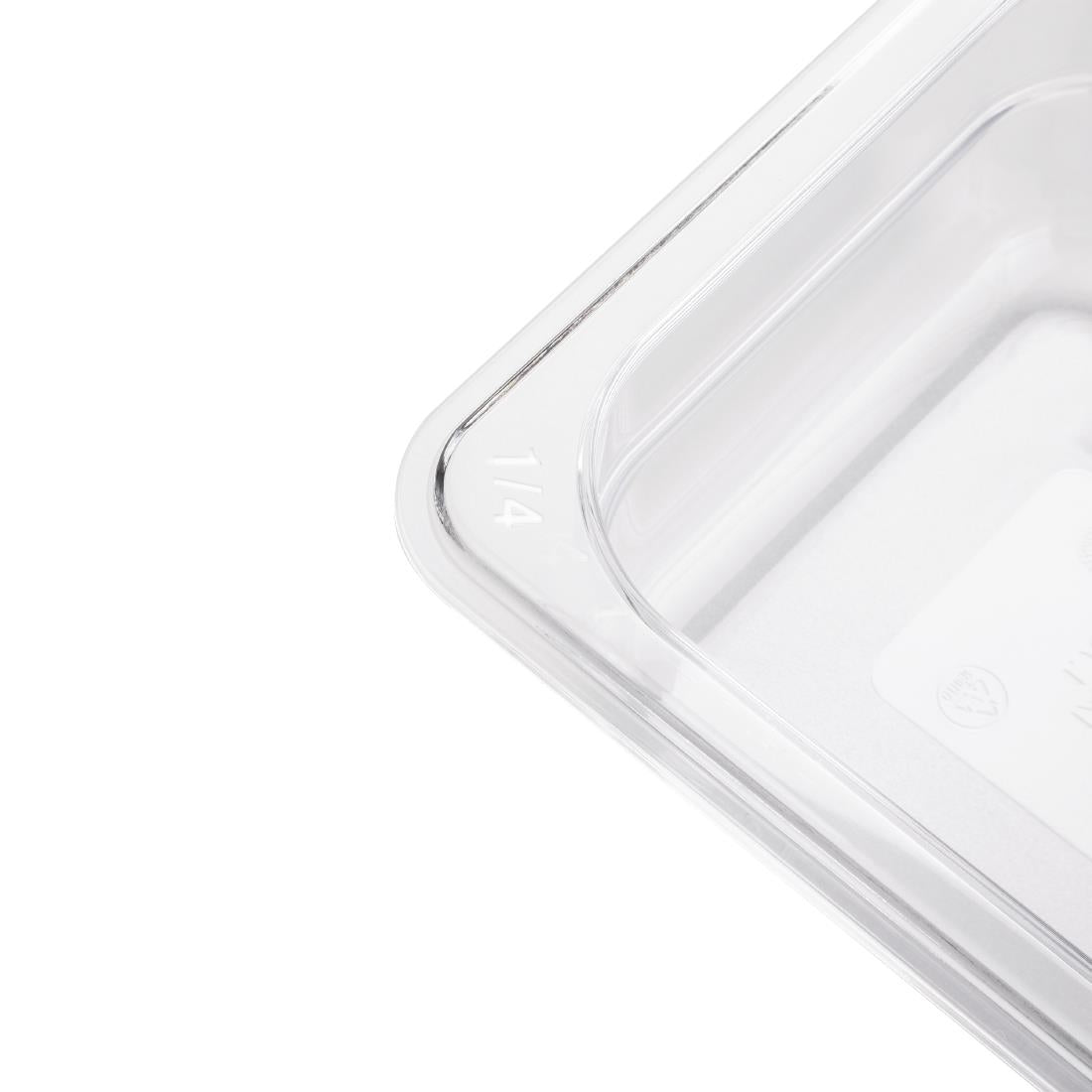 Vogue Clear Polycarbonate 1/4 Gastronorm Pan • PAS-U237