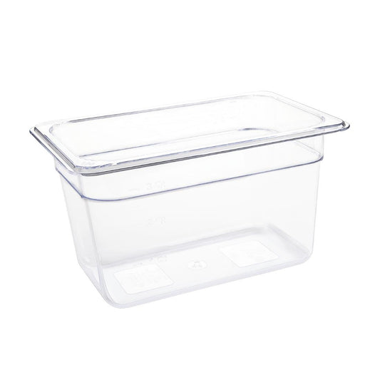 Vogue Clear Polycarbonate 1/4 Gastronorm Pan • PAS-U238