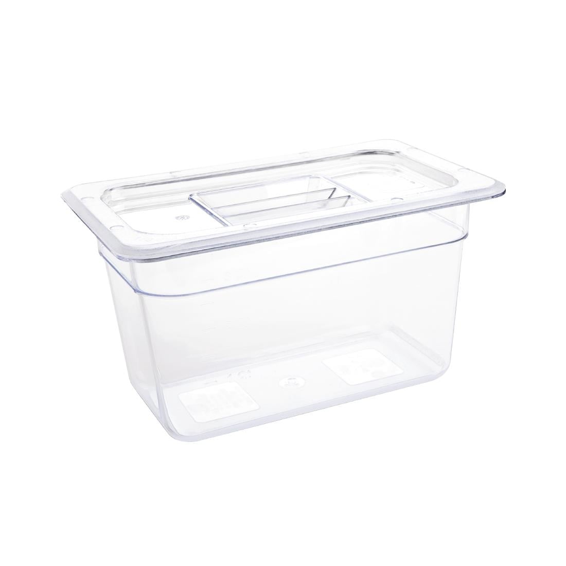 Vogue Clear Polycarbonate 1/4 Gastronorm Pan • PAS-U238