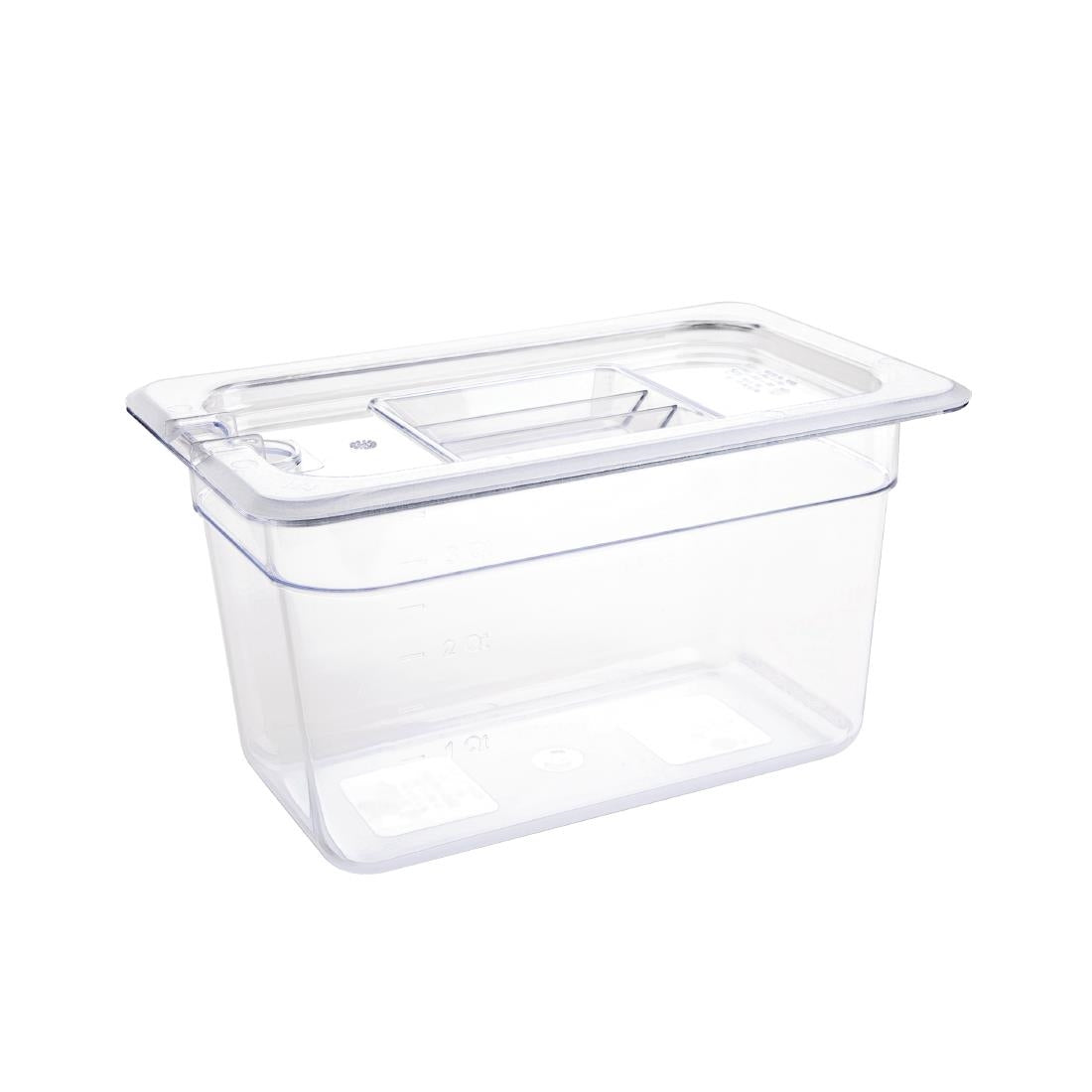 Vogue Clear Polycarbonate 1/4 Gastronorm Pan • PAS-U238