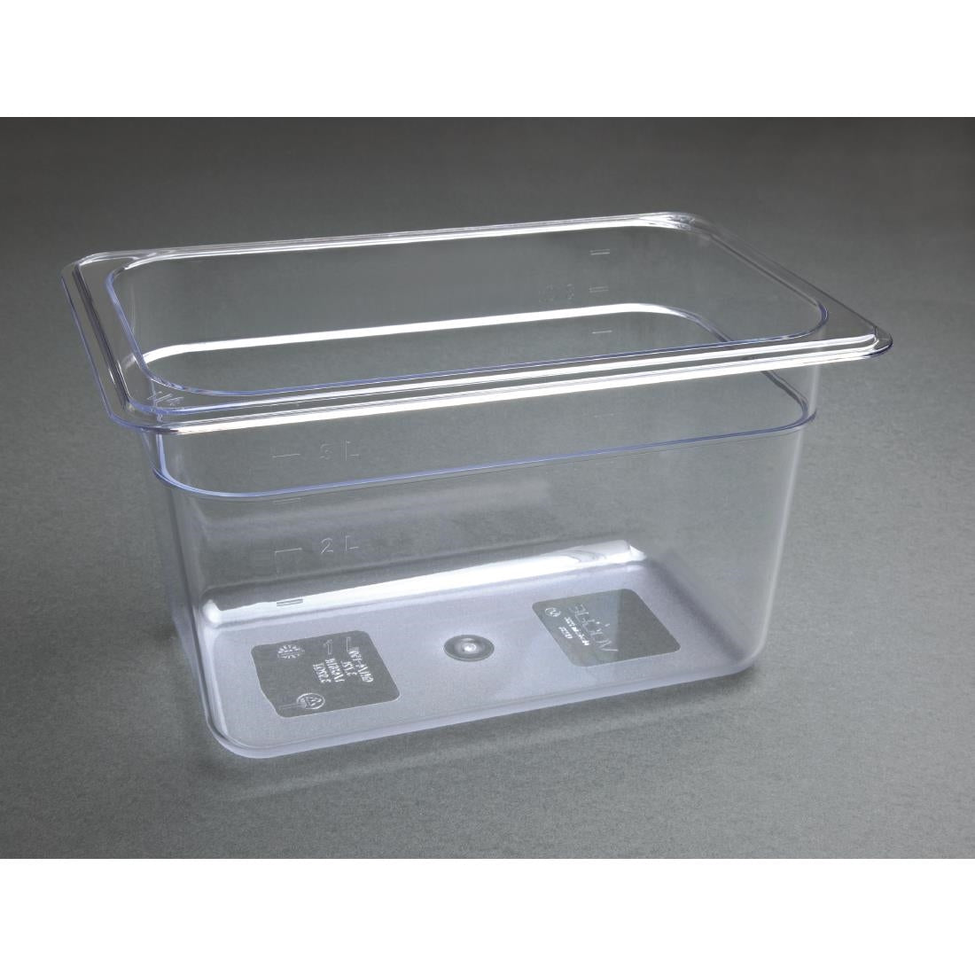 Vogue Clear Polycarbonate 1/4 Gastronorm Pan • PAS-U238