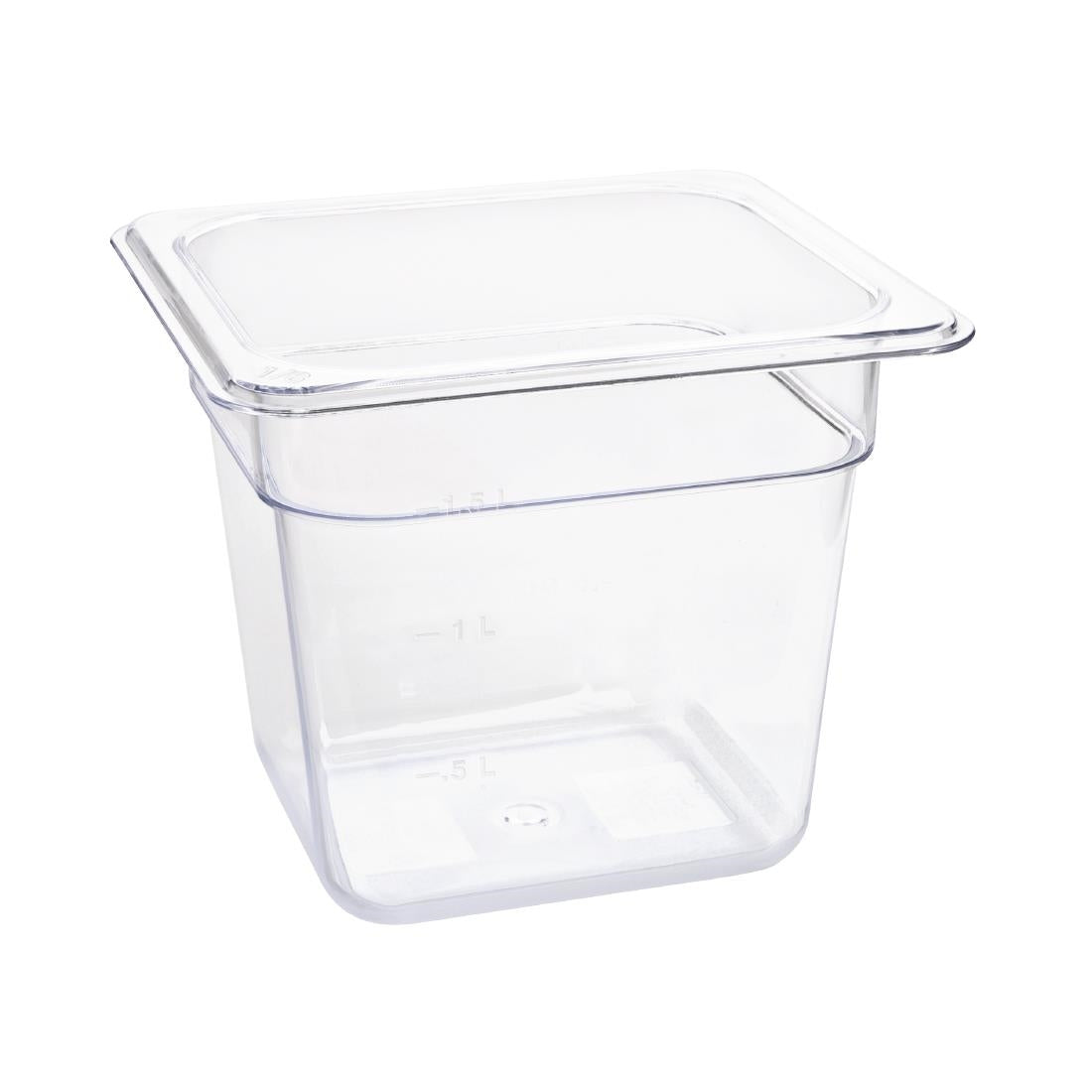 Vogue Clear Polycarbonate 1/6 Gastronorm Pan • PAS-U241