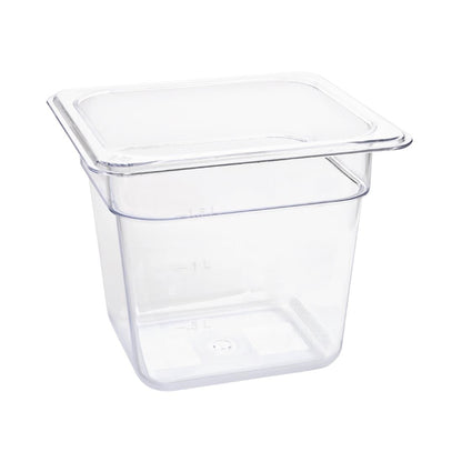 Vogue Clear Polycarbonate 1/6 Gastronorm Pan • PAS-U241