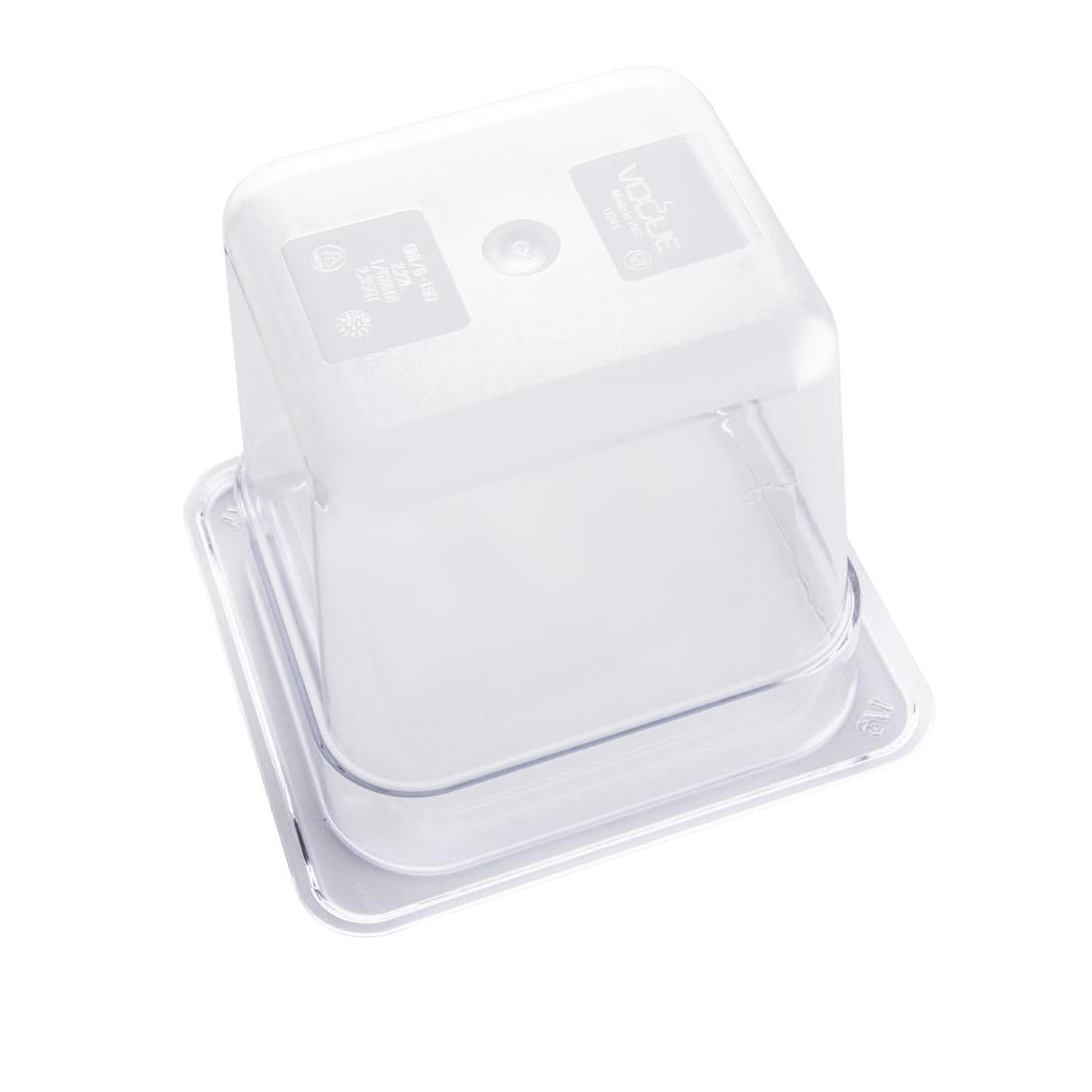 Vogue Clear Polycarbonate 1/6 Gastronorm Pan • PAS-U241