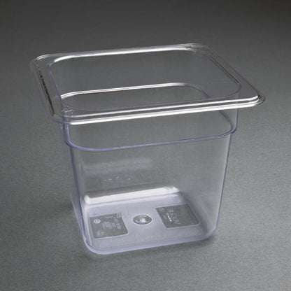 Vogue Clear Polycarbonate 1/6 Gastronorm Pan • PAS-U241