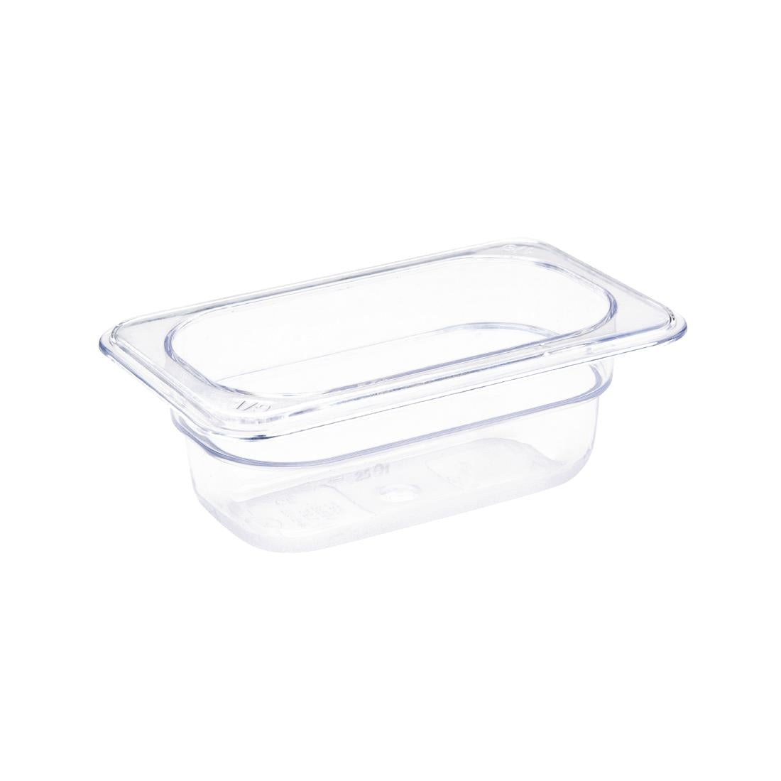 Vogue Clear Polycarbonate 1/9 Gastronorm Pan • PAS-U242