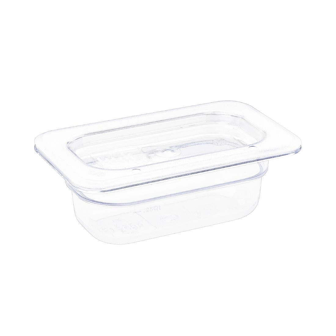 Vogue Clear Polycarbonate 1/9 Gastronorm Pan • PAS-U242