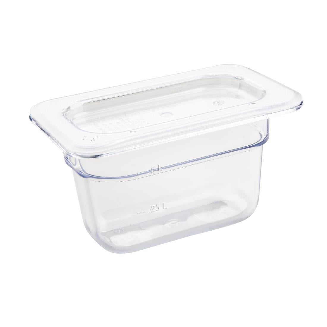 Vogue Clear Polycarbonate 1/9 Gastronorm Pan • PAS-U243