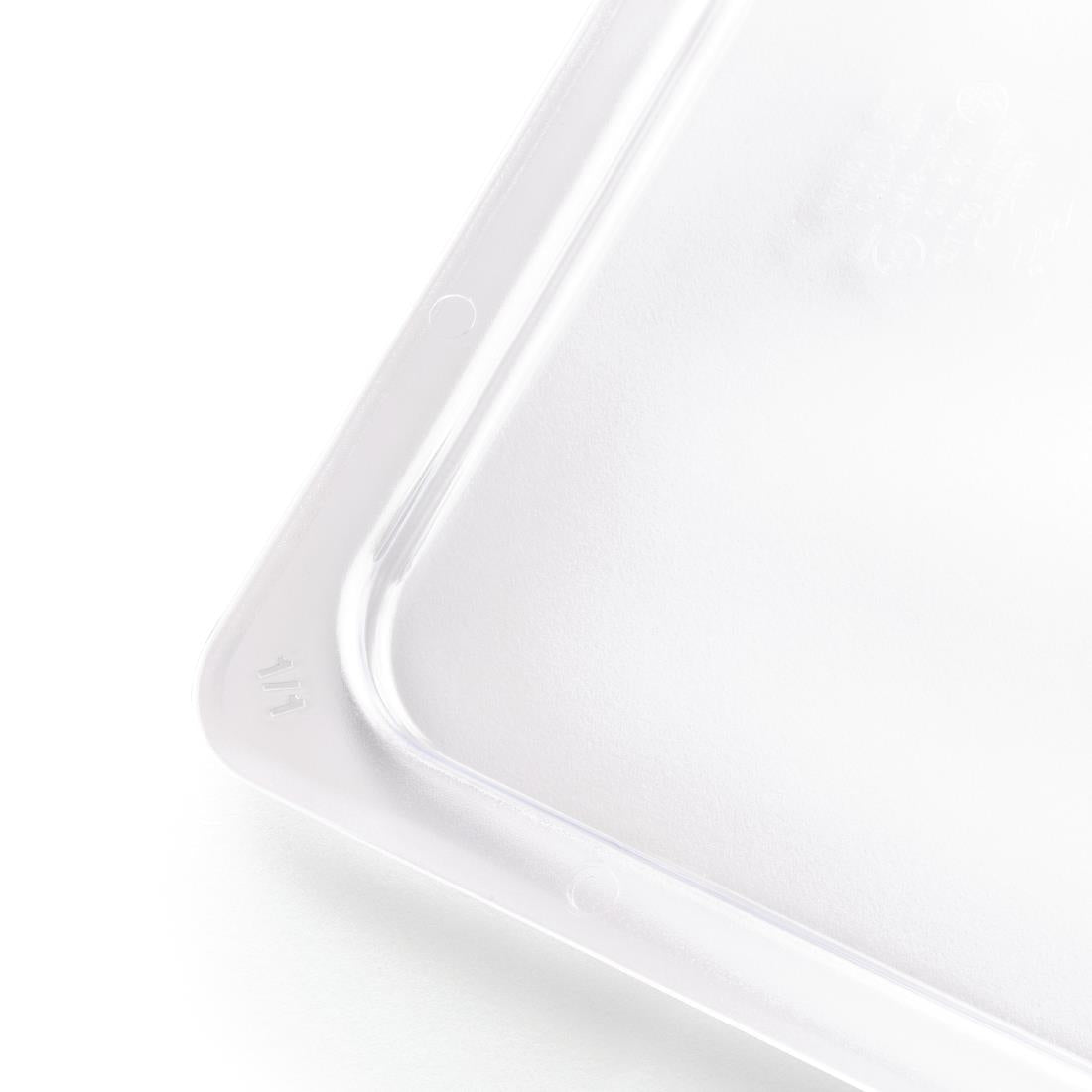 Vogue Clear Polycarbonate 1/1 Gastronorm Lid • PAS-U244