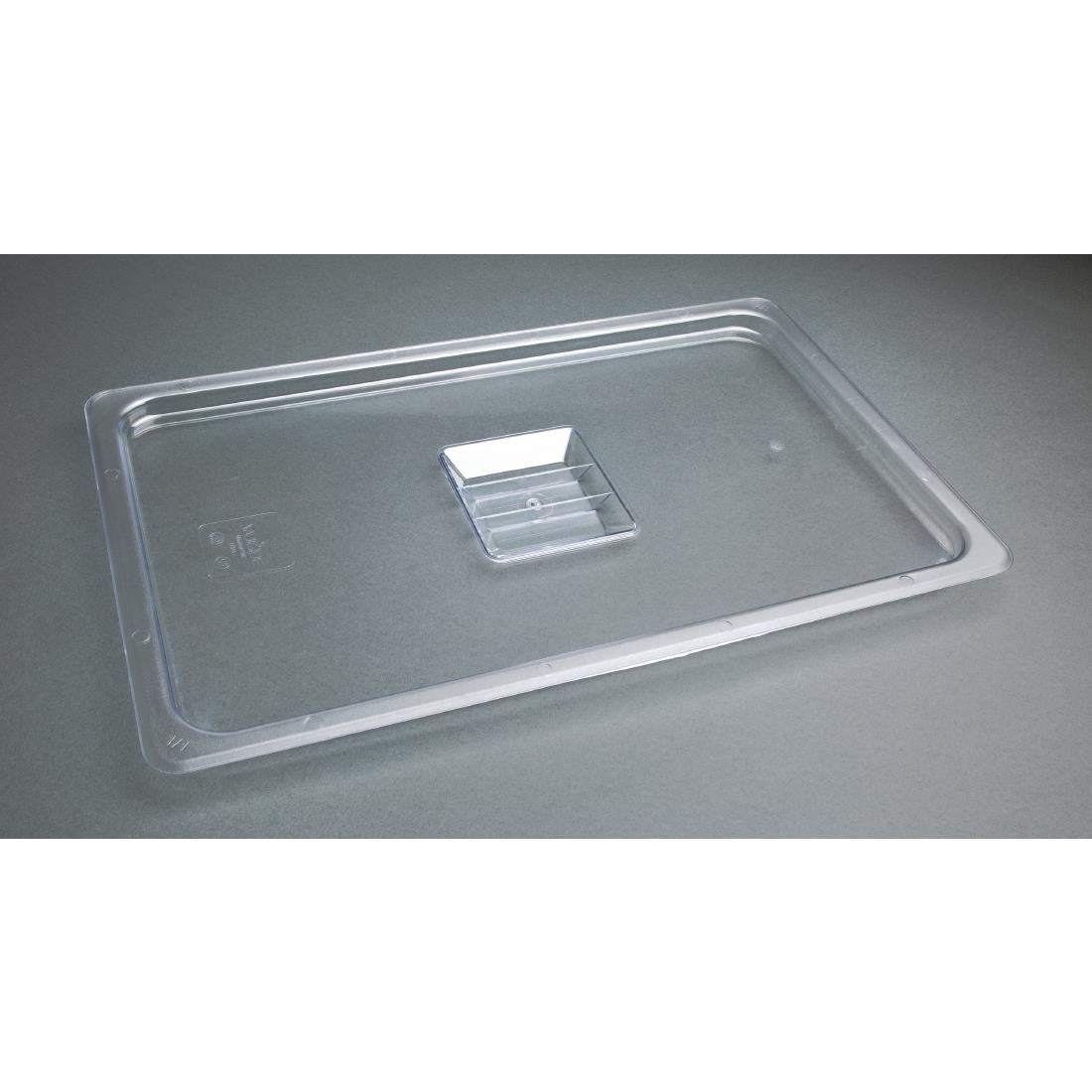 Vogue Clear Polycarbonate 1/1 Gastronorm Lid • PAS-U244