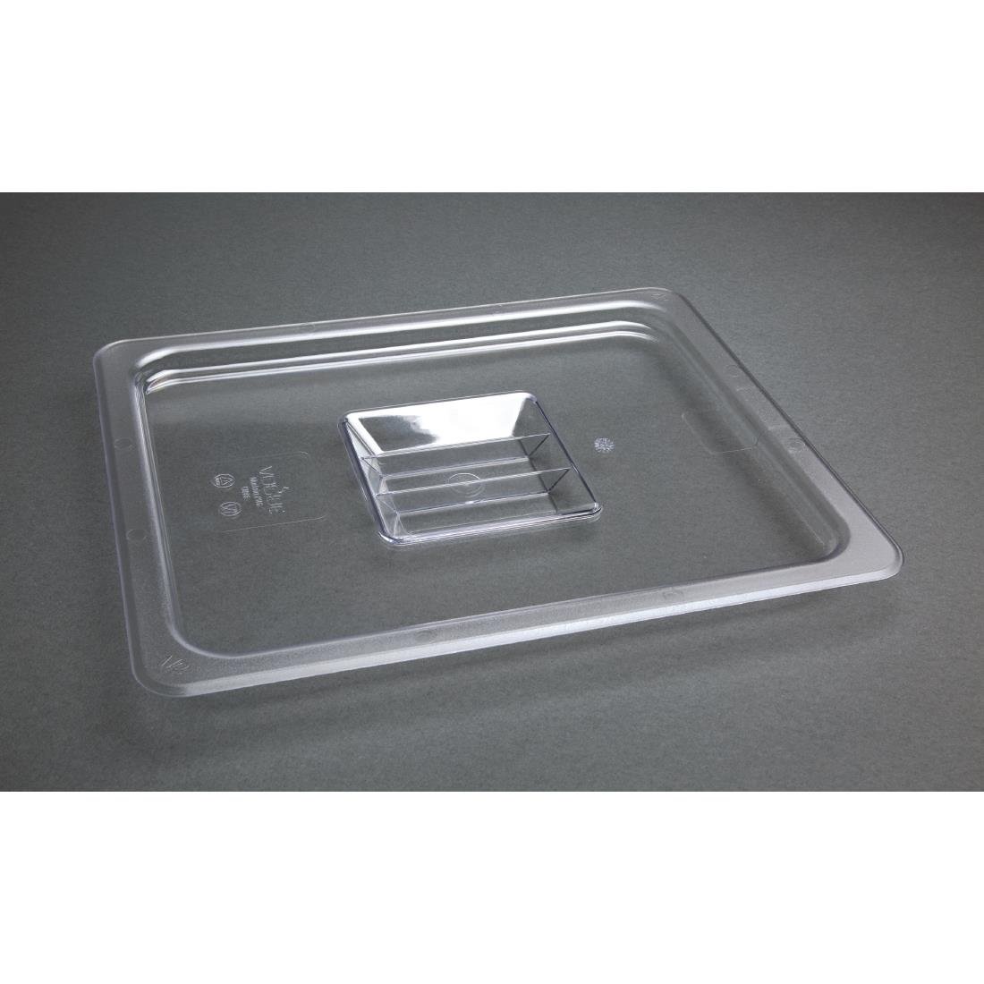 Vogue Clear Polycarbonate 1/2 Gastronorm Lid • PAS-U245