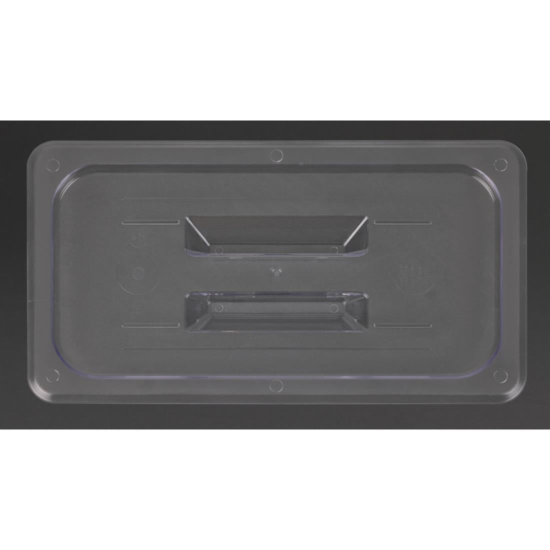 Vogue Clear Polycarbonate 1/3 Gastronorm Lid • PAS-U246